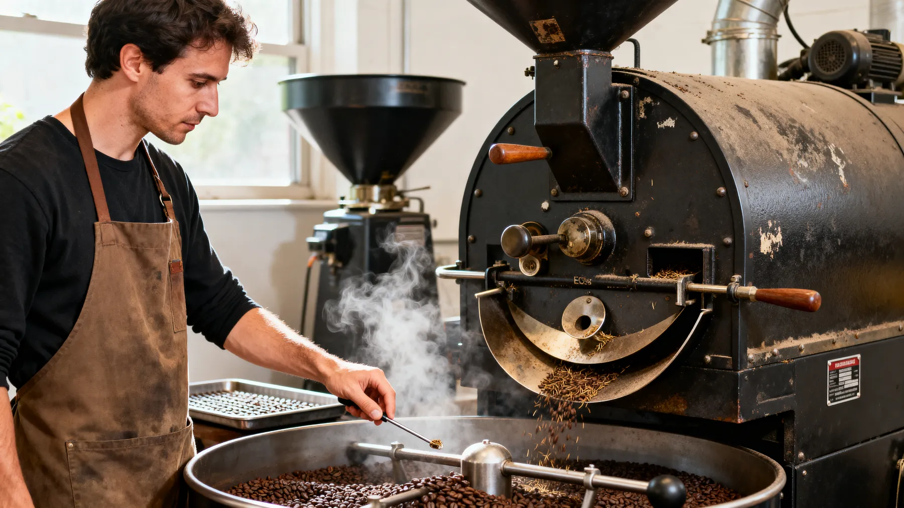 The roastery counter