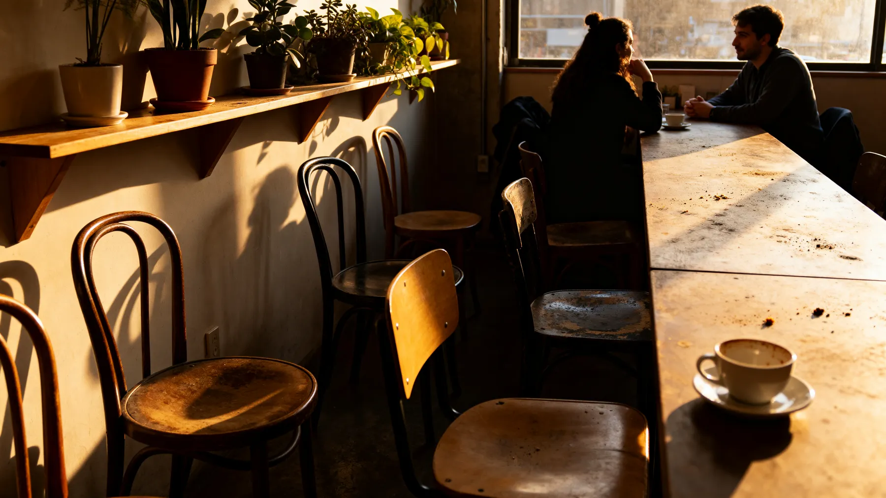 The back room of the Fathom café