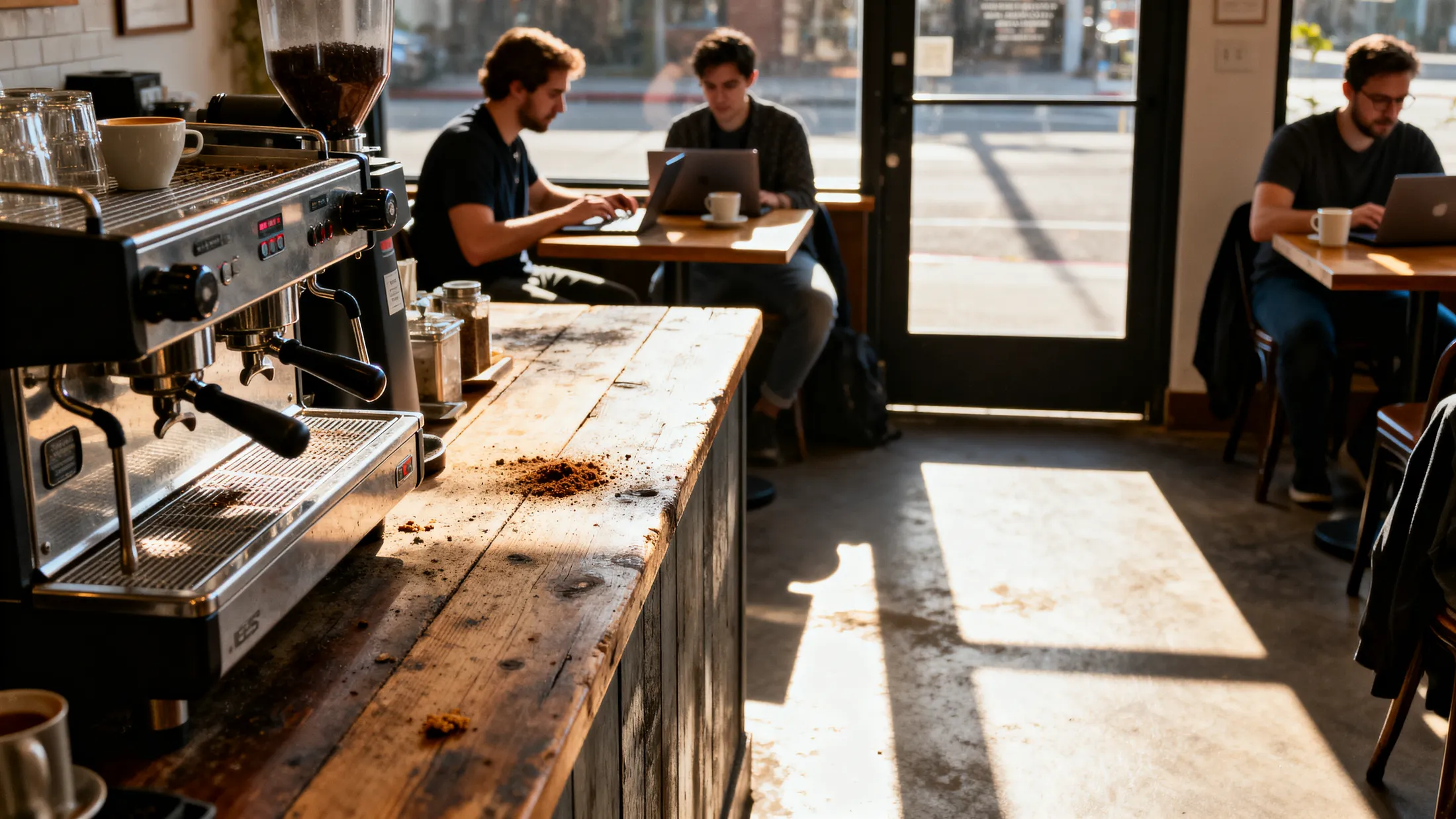 The Fathom flagship café on a weekday morning